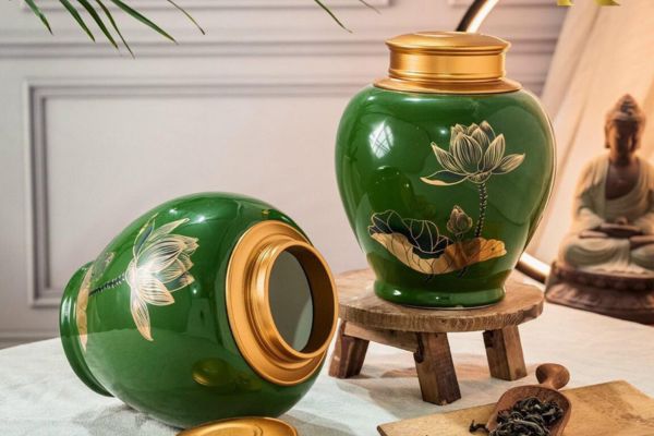 Lọ sứ đựng trà